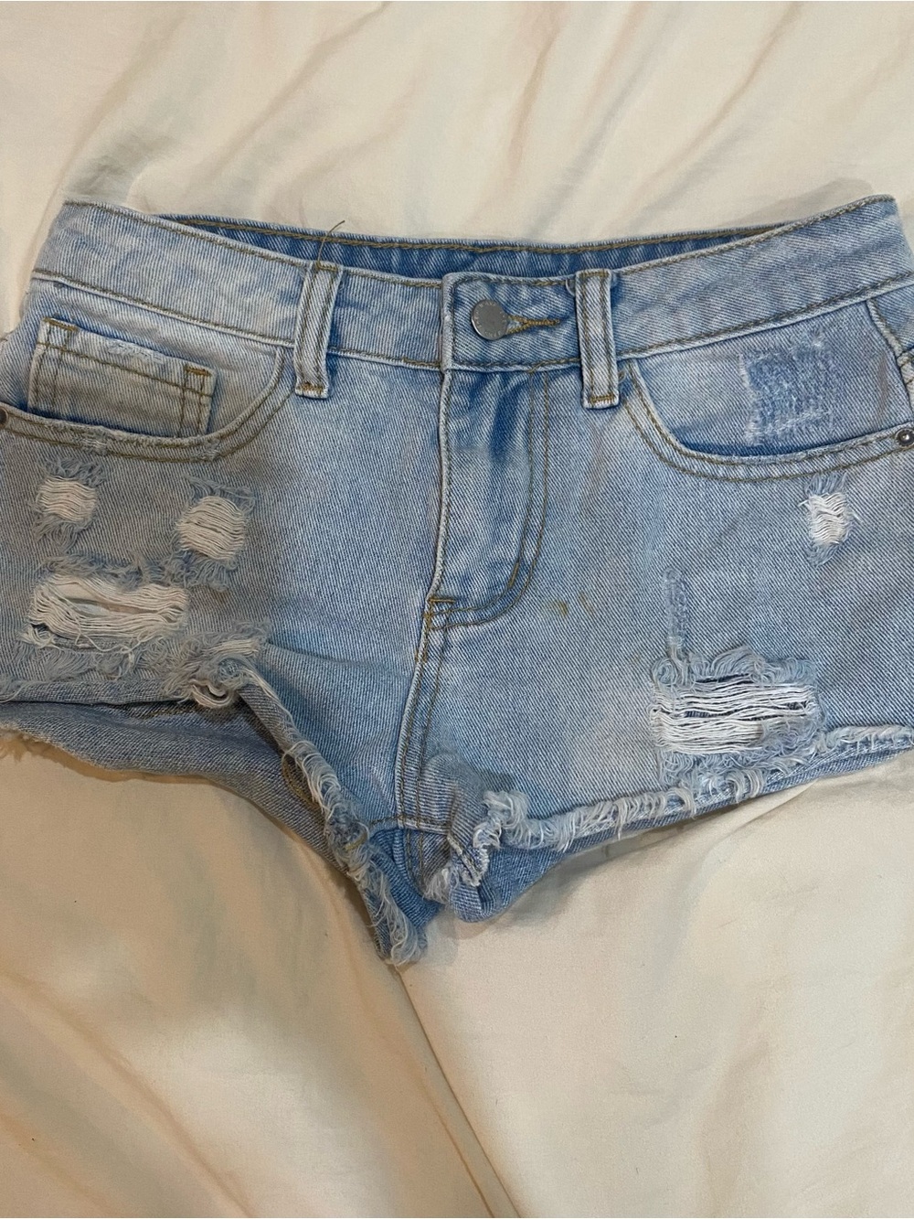 SHEIN Kids 11Y Distressed Denim Shorts Bundle